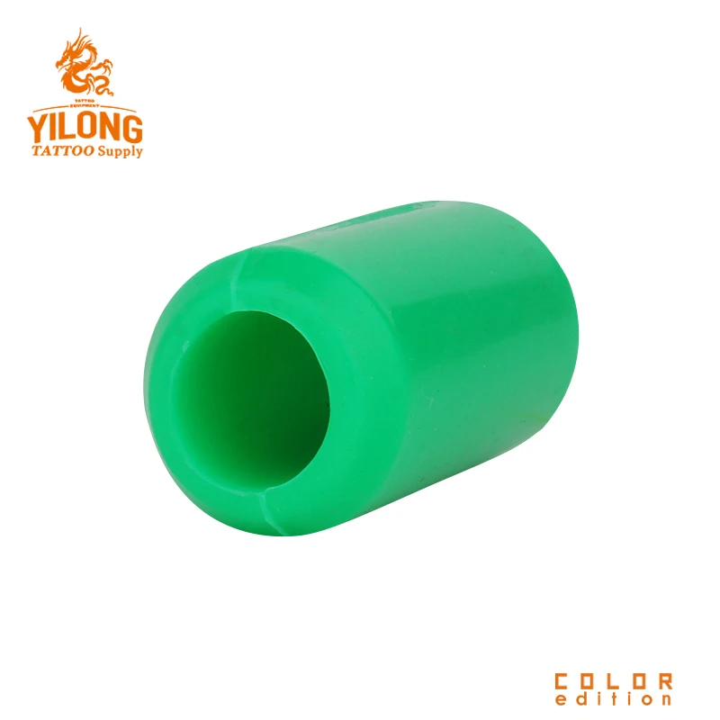Yilong Sillicon Gel Grip Cover Tattoo Grip Cover Tattoo Supply Green  Alloy/steel Grip 22MM