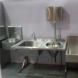 Medical Stainless Steel Sluice Sink Slop Hopper Unit With Cistern China Chinese Sluice Sink For Hospital Sanitary Sanitation