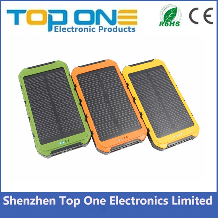 Waterproof Solar Charger 10000mAh Portable Solar Power Bank for Smartphone - ANKUX.COM