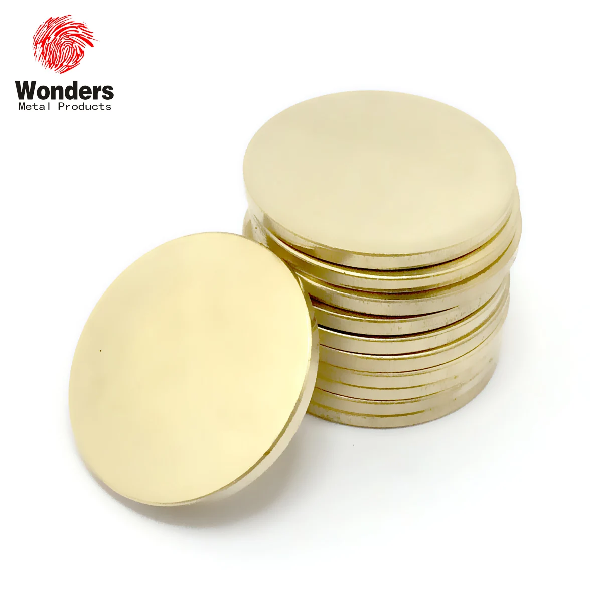 10Pcs Brass Laser Engraving Blanks Custom Challenge Coin Blanks 40mm