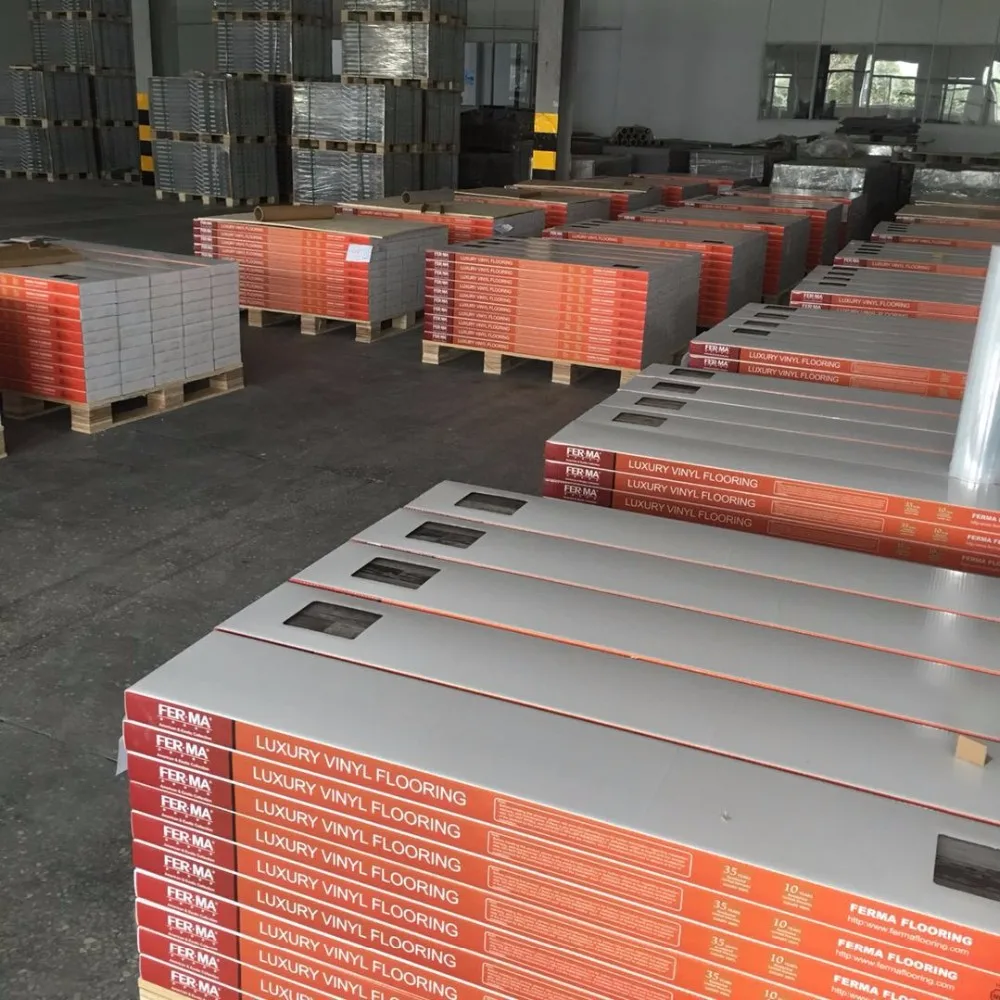 5毫米 pvc lvt 乙烯基木板地板无胶水点击松散铺设