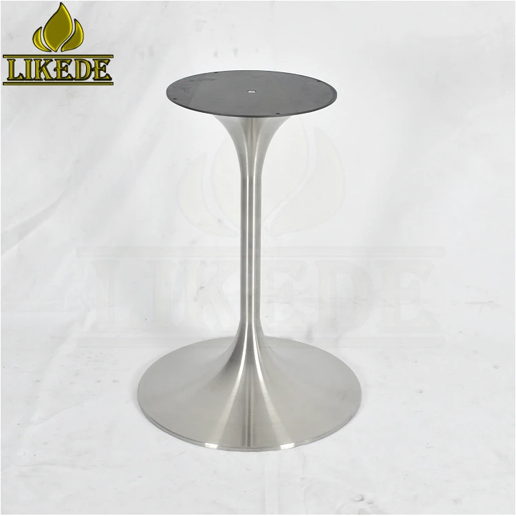 Hot Sale 304# Stainless Steel Table Base Metal Trumpet Tulip Design Outdoor Living Room Bedroom-Coffee Dining Granite Table