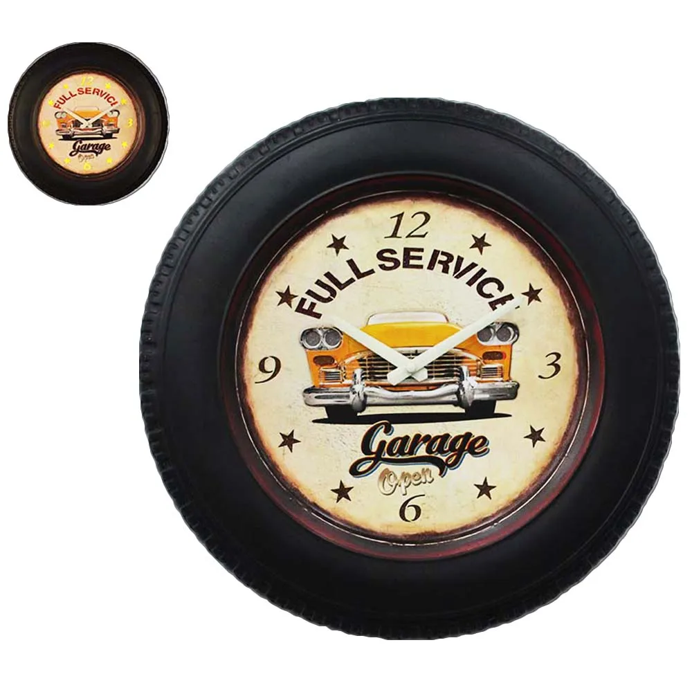Wholesale Competitive Price Car Tire Led Neon Wall Clock Made In China