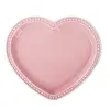 dinner soup ceramic plates with heart shape design