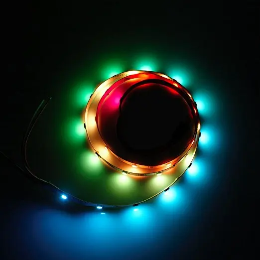Led Light Strip 5050 RGB WS2812B 1M 3.2Ft 30/leds/m IP67 Waterproof Flexible Full Color Pixel White PCB 5V Dream Color