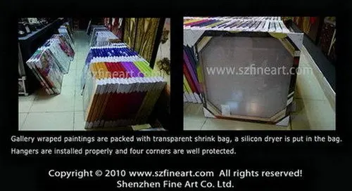 packing for gallery wrapped paintings