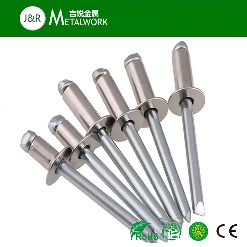 A2 A4 Ss304 Ss316 Stainless Steel Csk Head Open End Type Blind Rivet