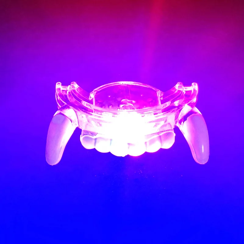 LED Flashing Teeth Light Mouth Guard for Halloween Parties