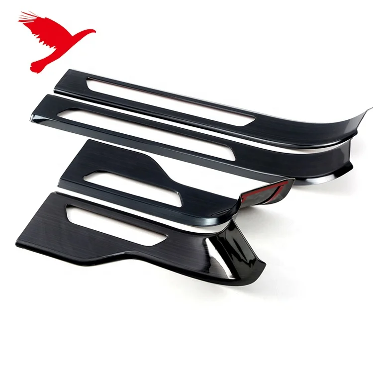 Car Accessories Inner Side Door Sill Scuff Plate With Led Lights For Porsche Cayenne 2018 2019