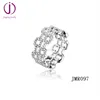 Multiple Round prong setting 925 Sterling Silver Ring