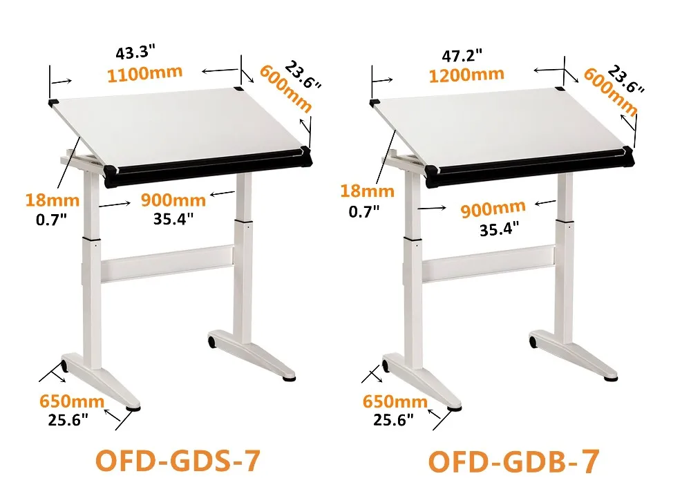 Hot Sell Height Adjustable Drafting Drawing Table - Buy ...