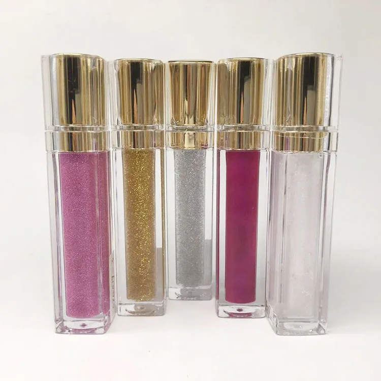 Glitter Shimmer Shiny Colors Lip Gloss Empty Tube Liquid Lipstick Lip ...