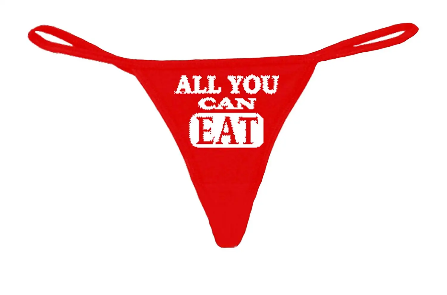 SHORE TRENDZ Women's Made in USA Funny Red Thong G-String All You Can Eat...