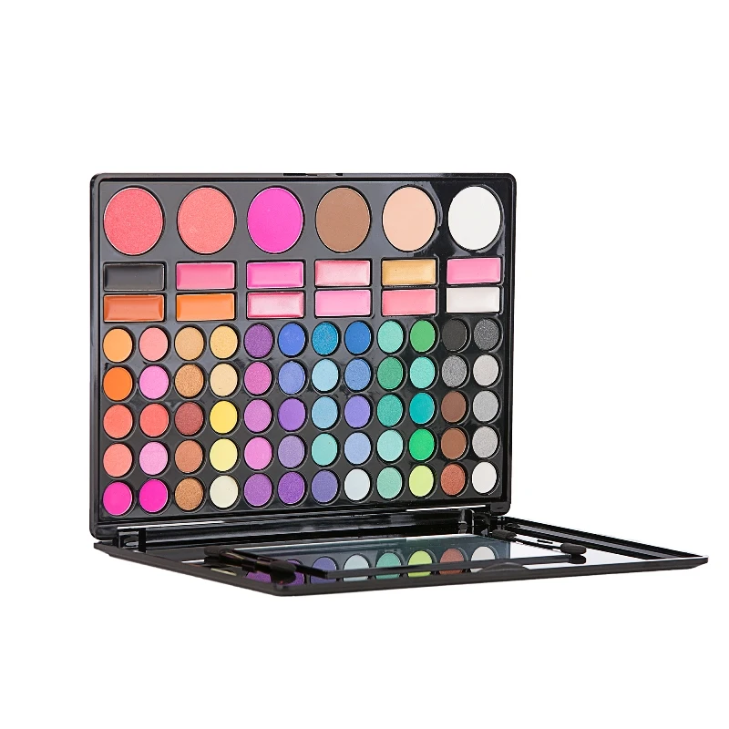 78 Color Eyeshadow Palette With Blusher Contour Powder Lipgloss Fashion Eye Shadow Palette Makeup Set Make UP Kit