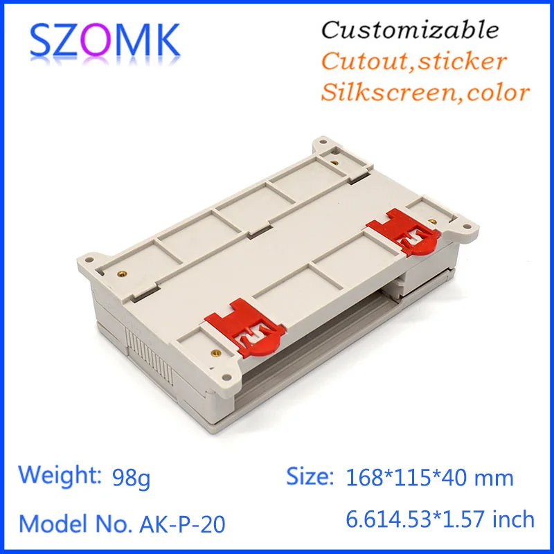 SZOMK Nhà Cung Cấp Sản Xuất Điện Tử Nhựa Din Rail Bao Vây Cho Pcb