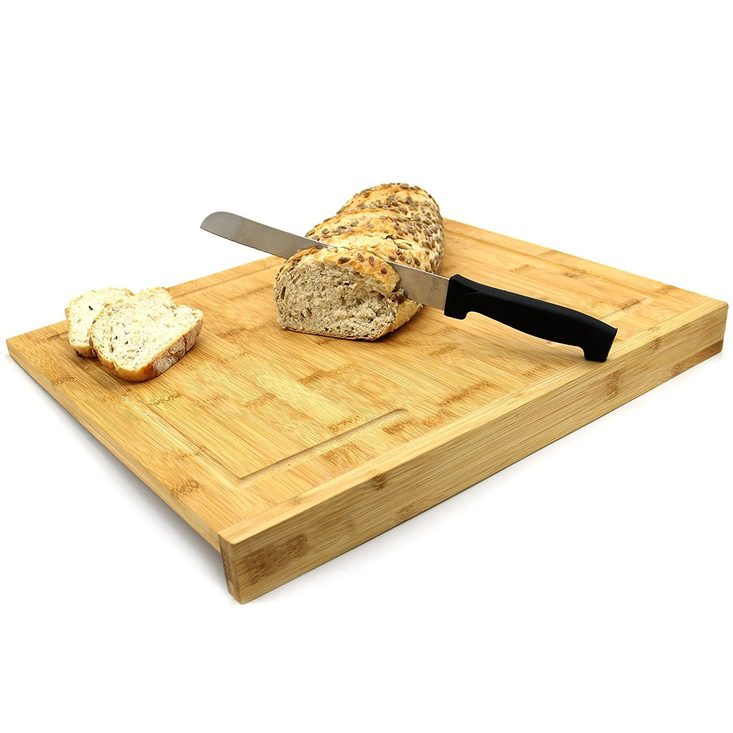 Counter Edge Bamboo Chopping Board Kitchen Large Cutting Board With