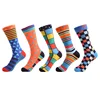 New Colorful Men's Combed Cotton Trendy Wedding Socks Funny Casual Socks Novelty Gifts sets