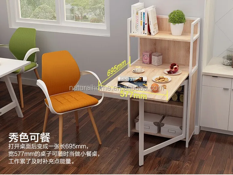Multi Function Space Saver Diy Natural Wooden Folding Table