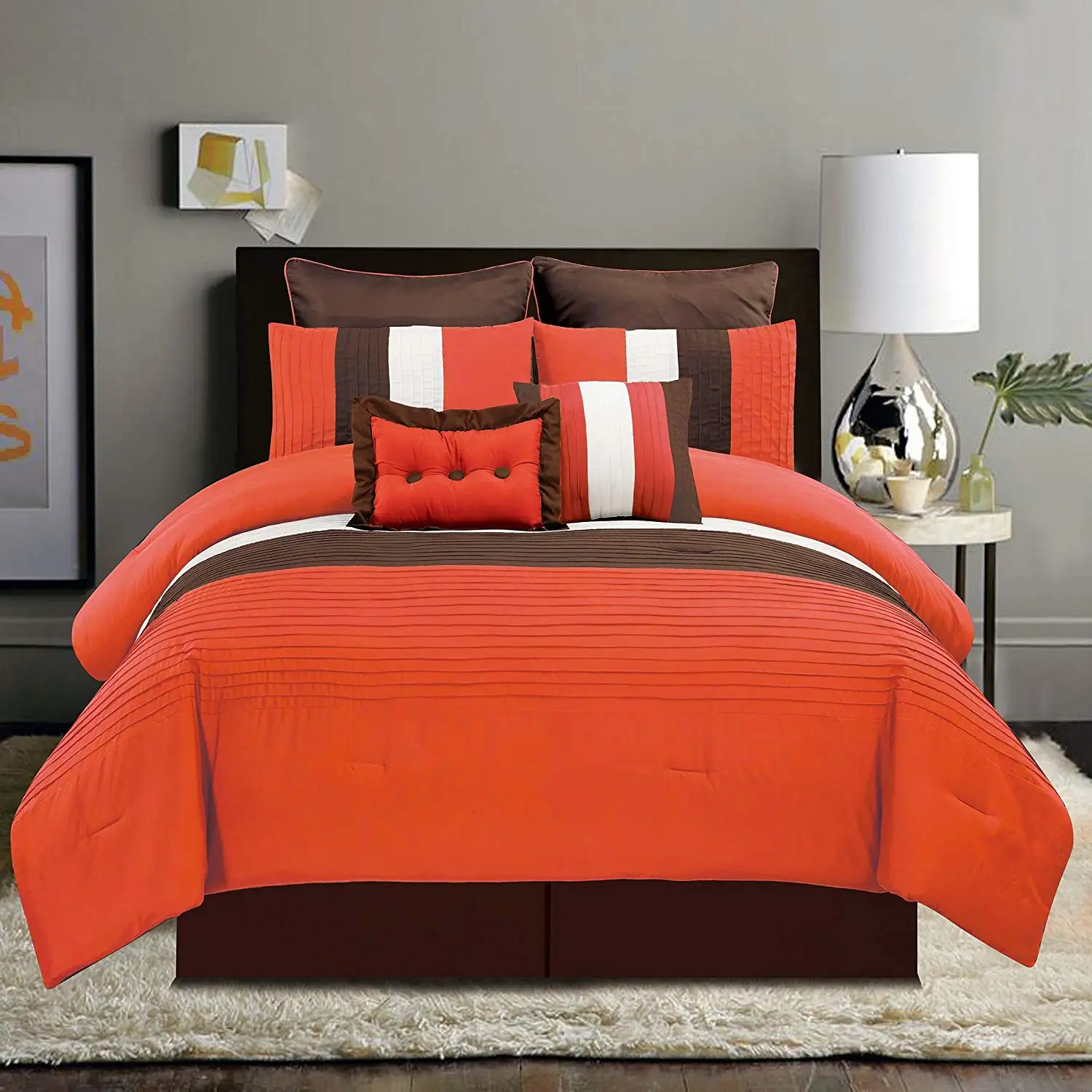 Orange Comforter Sets - girls orange comforter | on Bright Orange ...