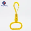 Safety passenger assist triangle yellow strap ring pull tab