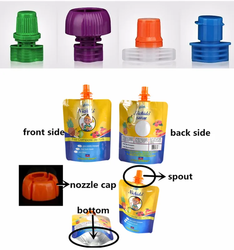 480ml,600ml Poly Doypack Spout Bag/ Drinking Milk Stand Up Spout Bag