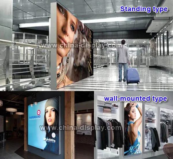High Brightness Flex Banner Outdoor Metal Frame Light Box