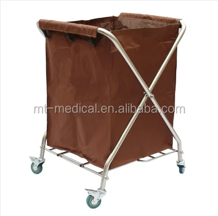 Folded Linen hospital medical mobile trolley