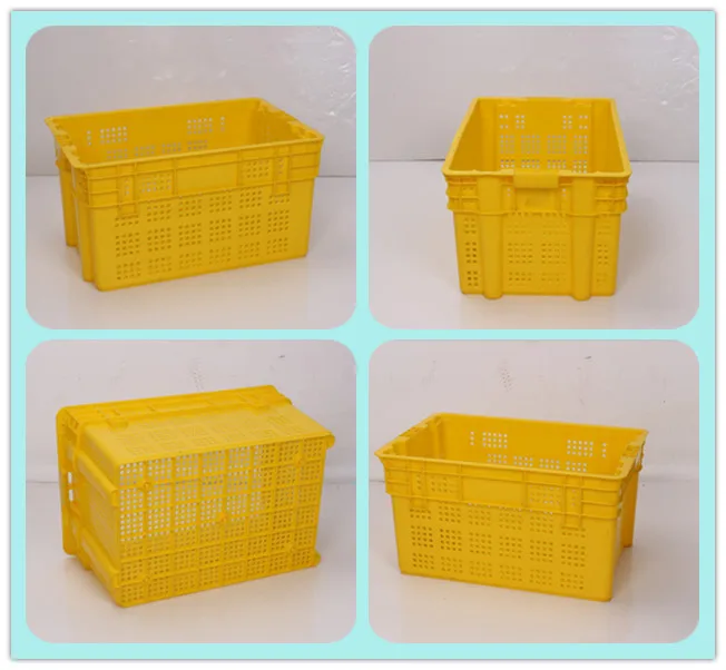 mesh plastic milk crate for easy handling