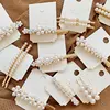 wedding hair accessories bridal plain hairpins with pearls duckbill pearl hair clips for women
