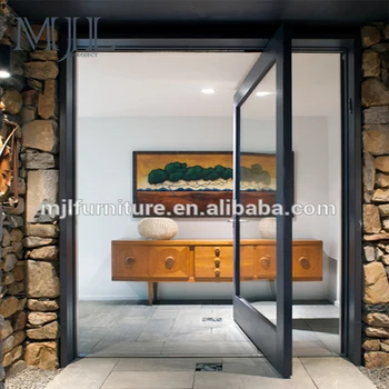 Latest Design Top Grade Residential Aluminum Alloy Entry Doors Transparent Glass Pivot Door Buy Pivot Door Aluminum Pivot Door Pivot Entry Doors