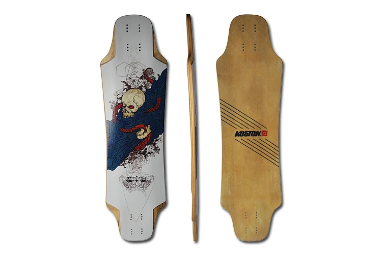 Custom Mini Longboard Decks with fiberglass for Downhill Purpose, View ...