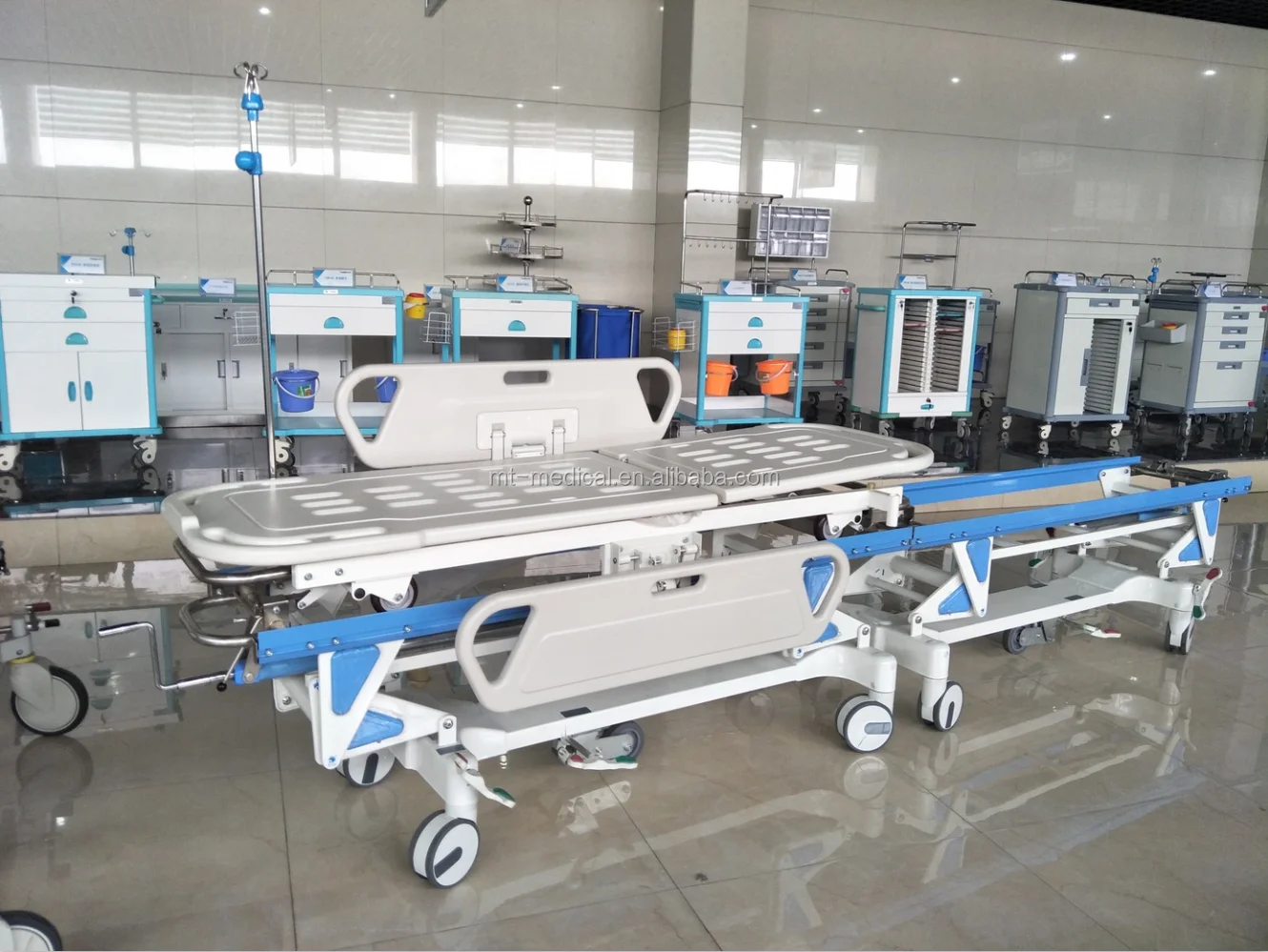 Hospital use medical connecting transport patient stretcher