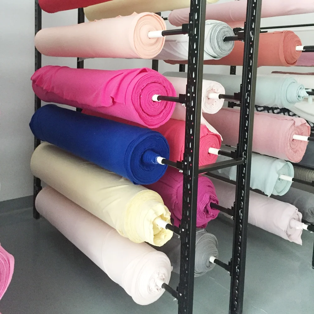 Warehouse Showroom Fabric Cloth Bolt Roll Storage System Shelf Display