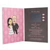 2018 Wholesale Laser Cut 10 Inch LCD Wedding Greeting Invitation Card Video Brochure