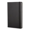 Low MOQ Custom Logo A5 240 Pages Hardcover Classic Black Journal Notebook With Line Pages-5.25*8.25 inches