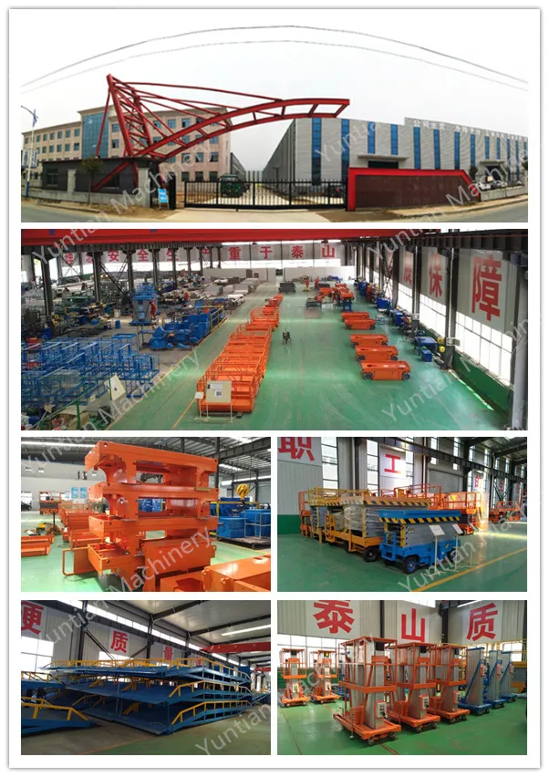 cargo elevator pallet lifting platform for factory used