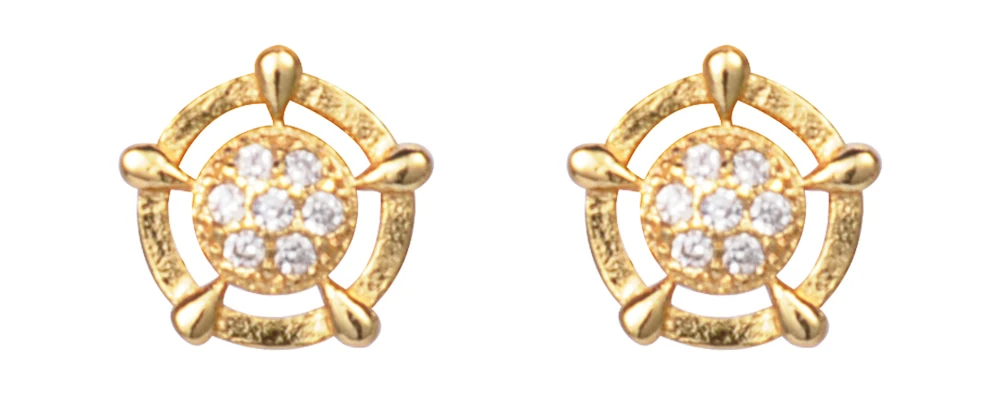 gold earrings costume jewellery