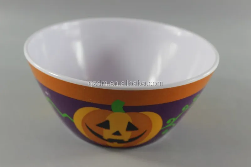 Melamine Party bowl , Plastic pumpkin bowl For Hallowmas