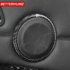 Carbon Fiber Car door Speaker Frame Ring Auto Stickers Loudspeaker Trim Car Styling For BMW E90 320i 325i E84 X1 Accessories