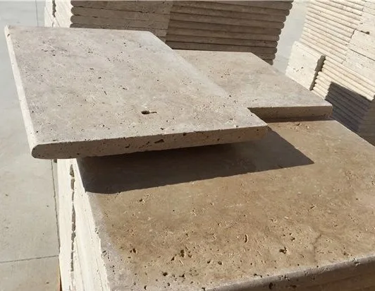 Travertine Bullnose Tumbled 5cm Floor Covering Tiles Wall Travertine Bullnose Tumbled 5cm Floor
