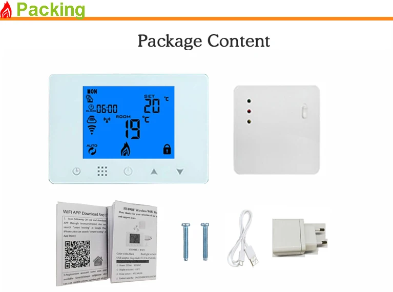 Smart Wireless Gas Boiler Wifi Thermostat Buy Smart Wireless