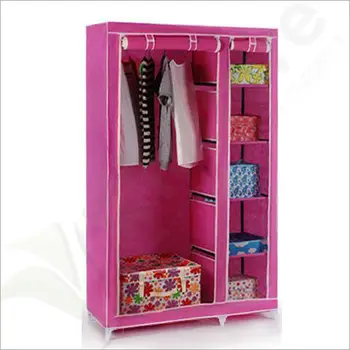 Portable Non Woven Fabric Wardrobe Cloghtes Storage Cabinet