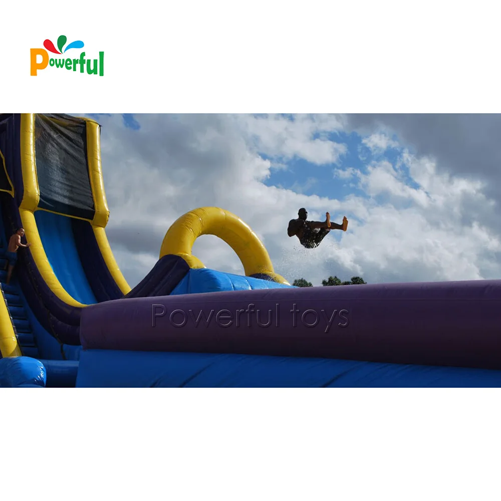 drop kick inflatable water slide for adult