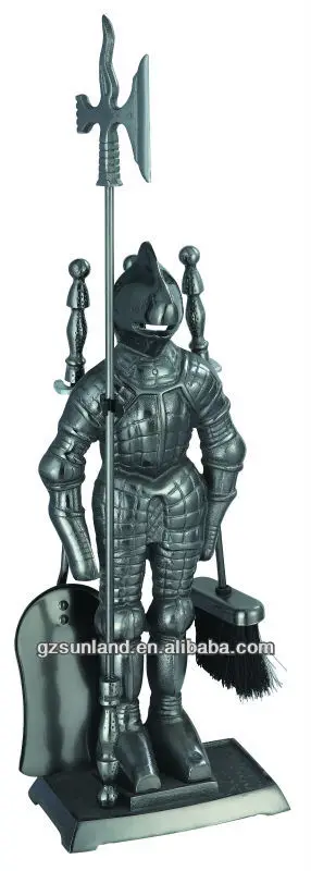 Cast Iron Knight Fireplace Tools Set Buy Knight Fireplace Tools