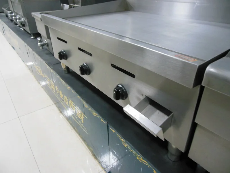 Restaurant Kitchen Equipment Stainless Steel Countertop Gas Griddle Bn