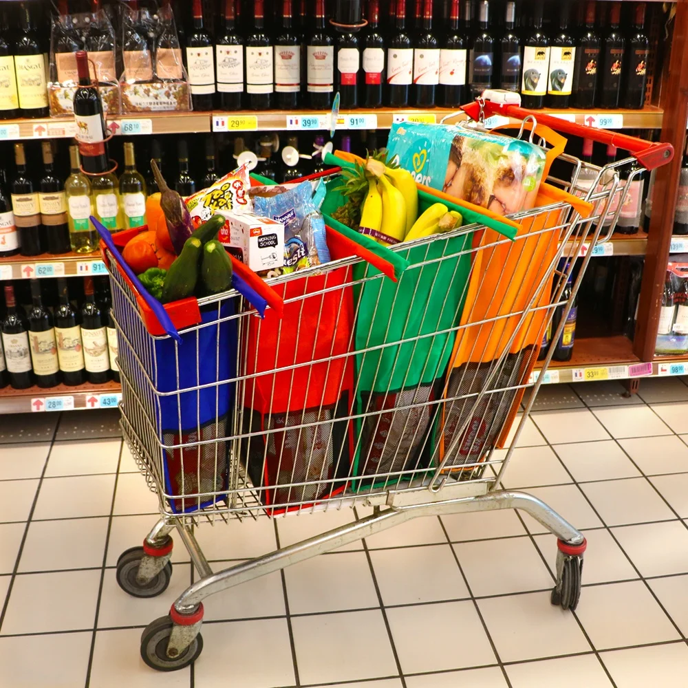 Make my shop. Make the shopping. Supermarket Trolley without Seat.