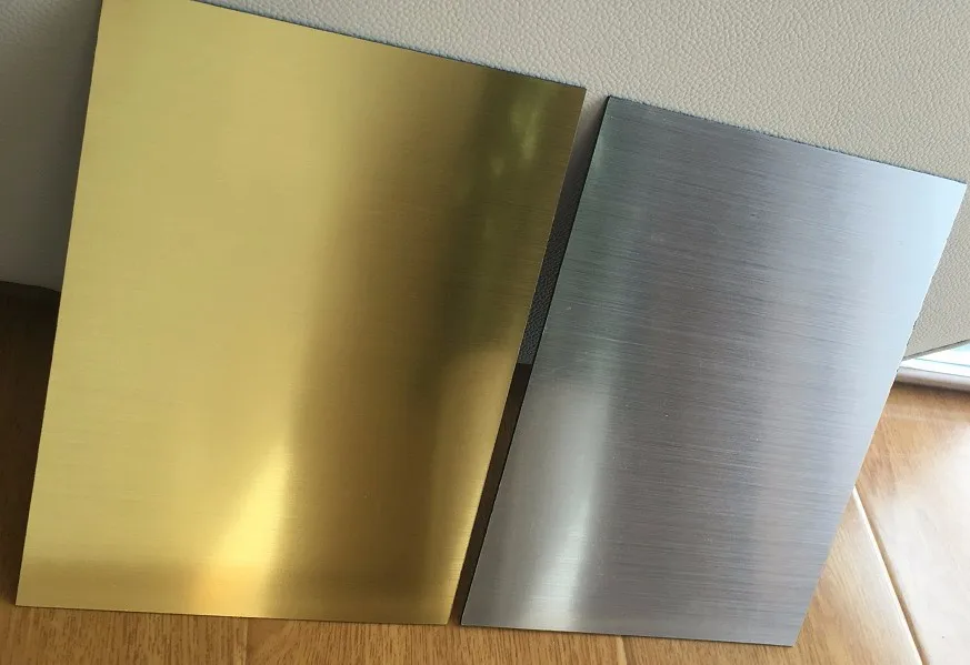 Brush Gold Hot Stamping Foil For Laser Engraving Abs Plastic Sheet