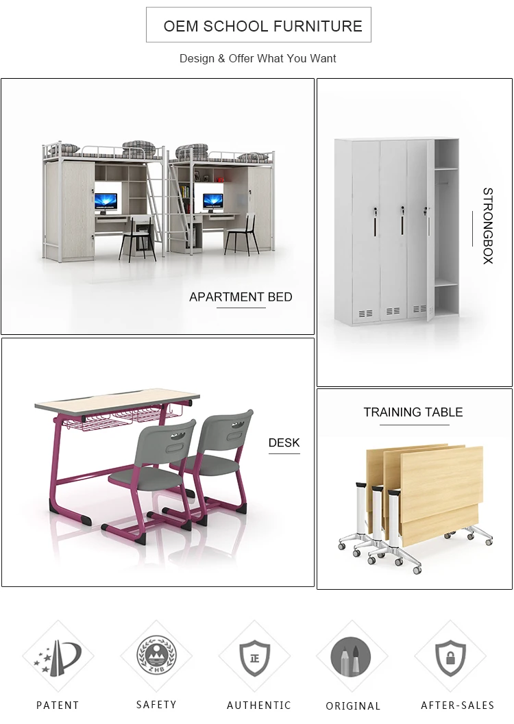 Factory Price Kindergarten Modular Classroom Middle School Furniture