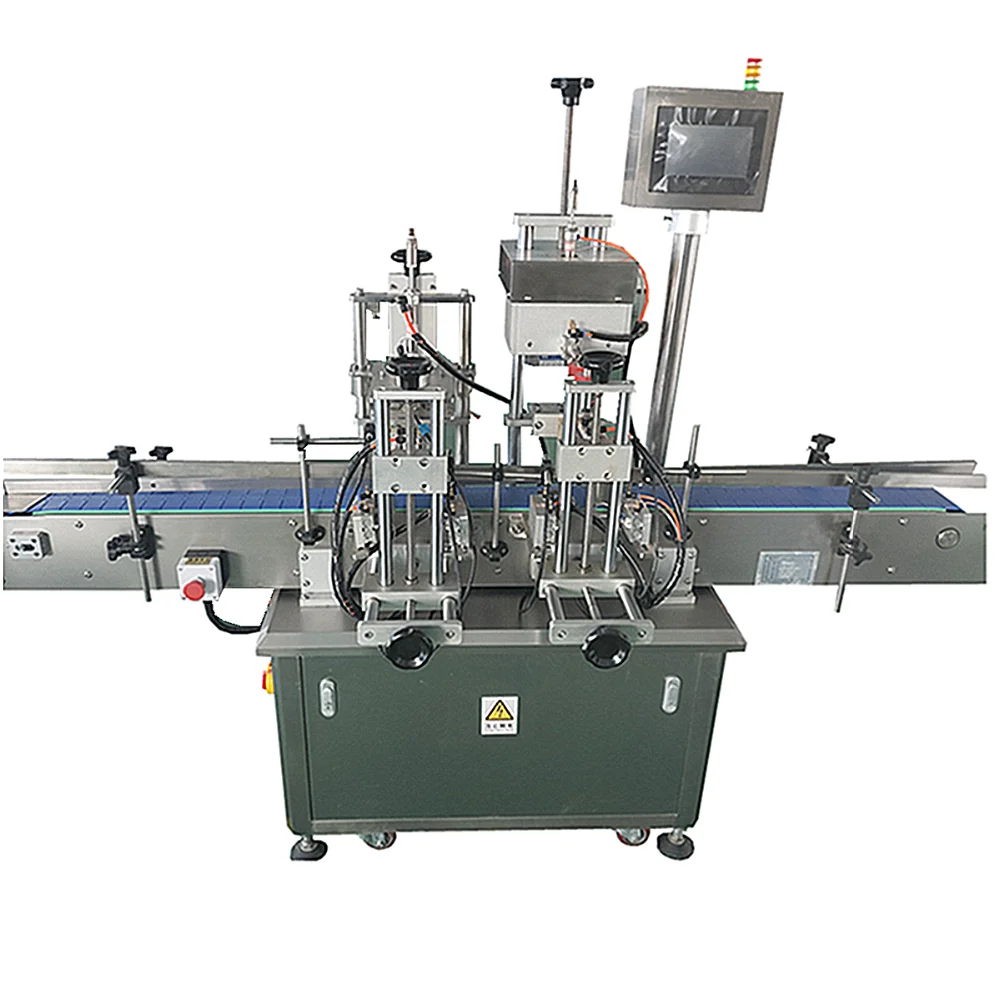 Automatic Linear Capping Machine With Lifter Or Vibration Plate And ...