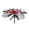 6 color 6 station t-shirt screen printing machine